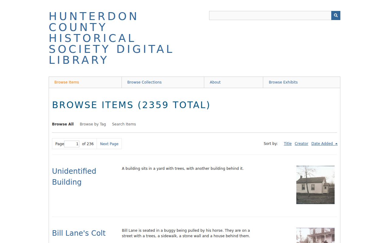 Raritan Township city directory material in the Hunterdon Historical Society digital collection