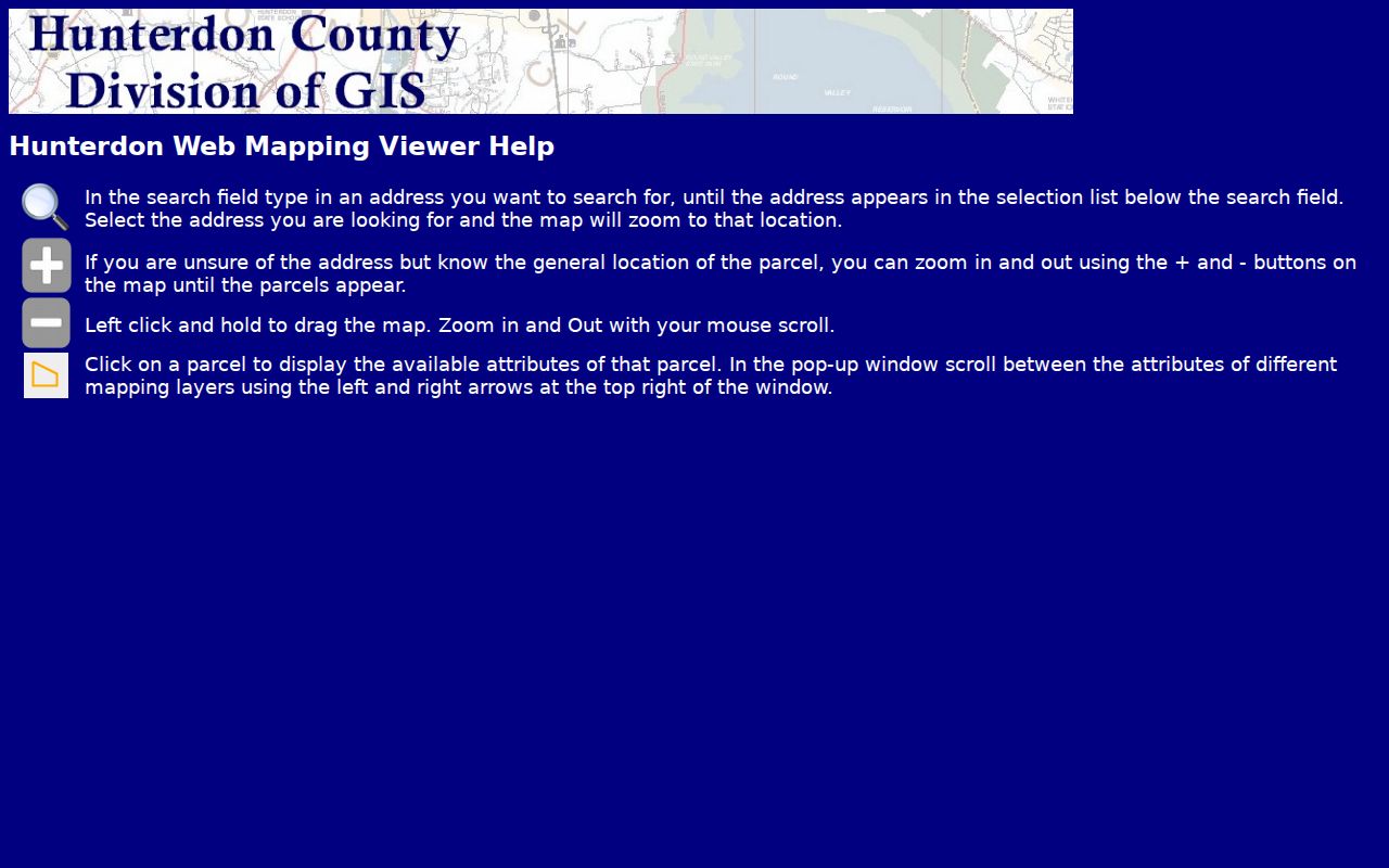 Raritan Township residents directory Hunterdon County GIS parcel viewer